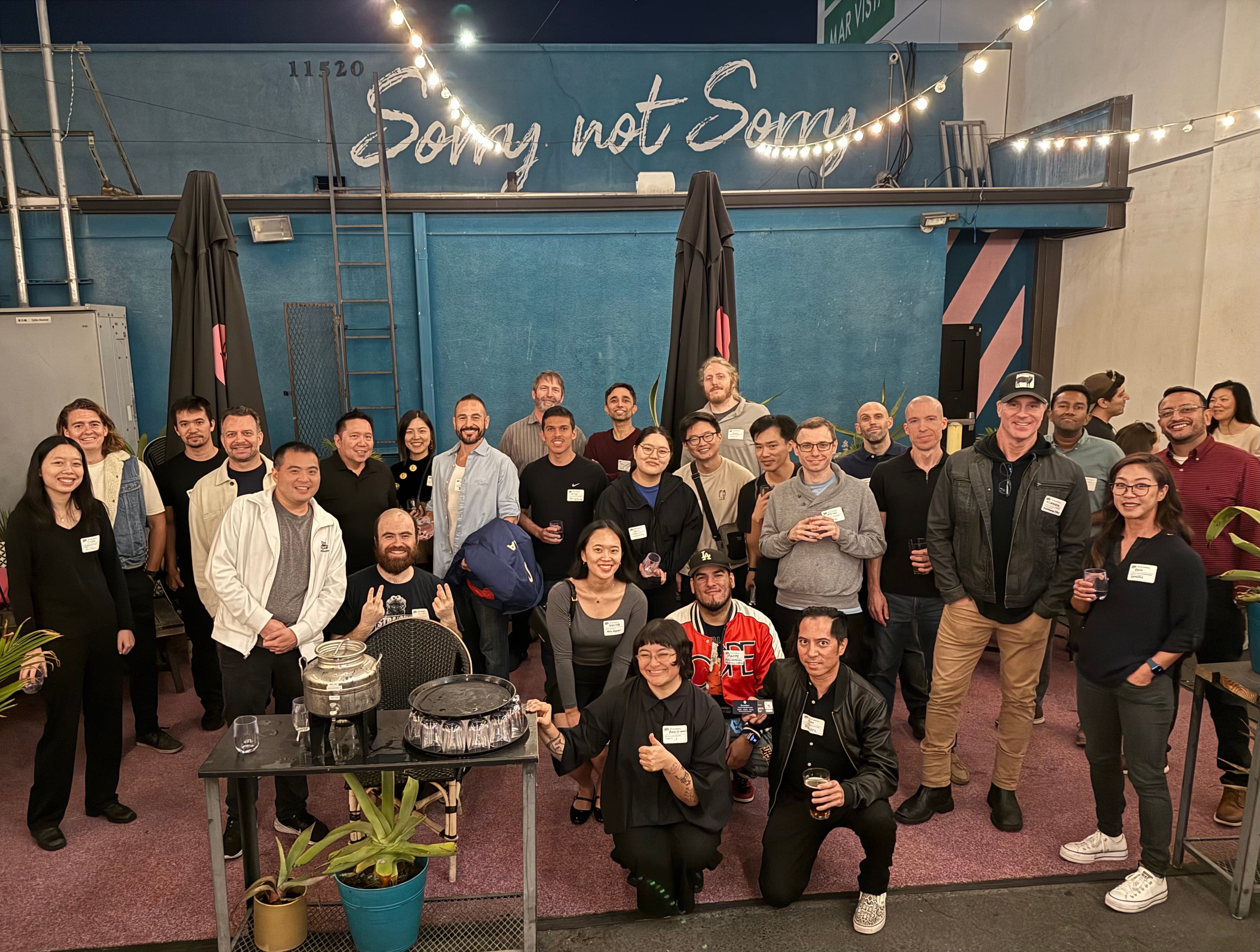 Attendees connecting during a Tech Night event
