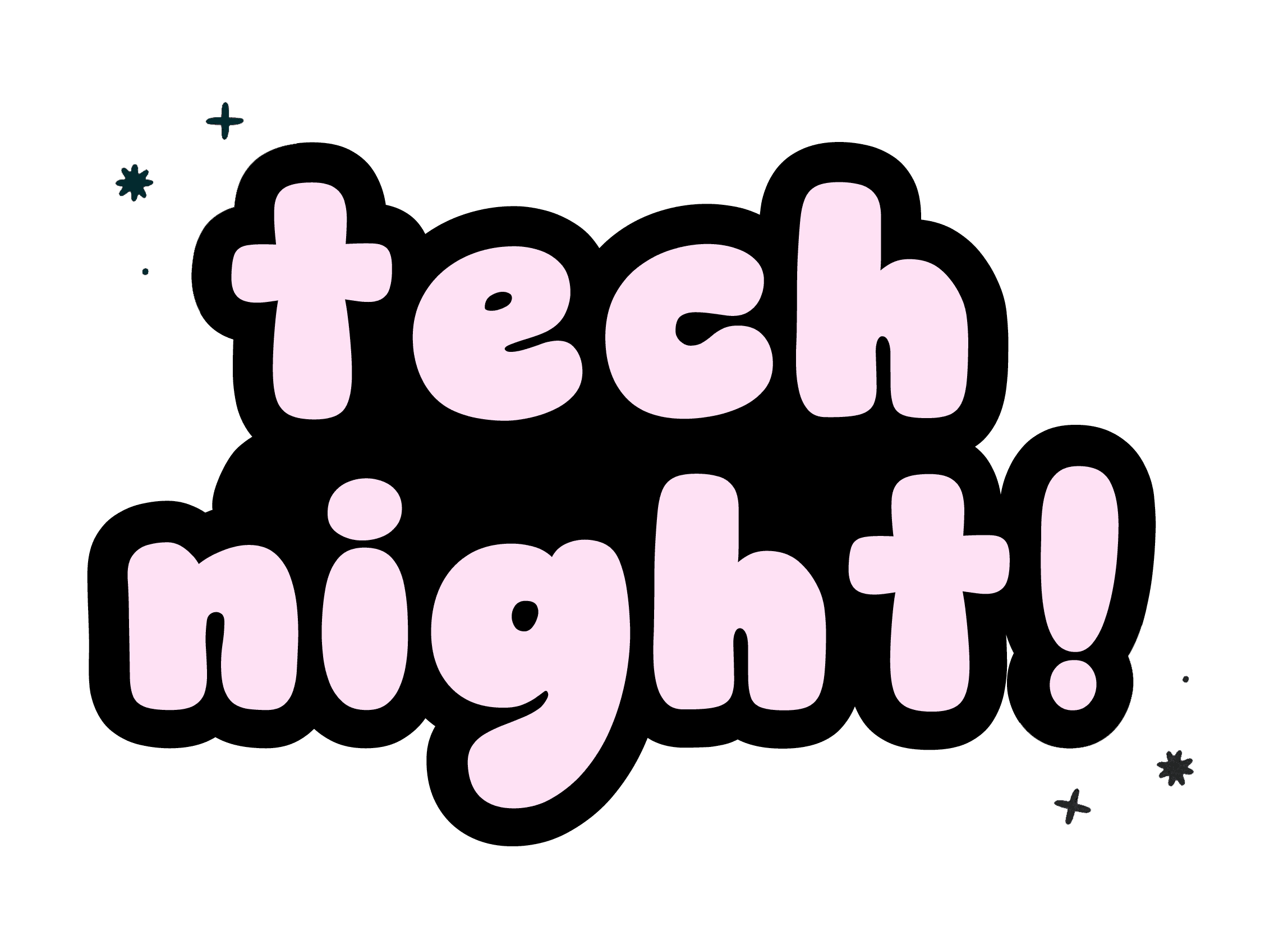 tech night logo on light background